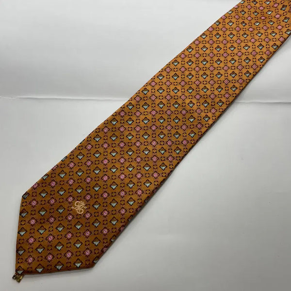 [BUNJANG] Daks Pattern Silk Necktie (Unused) / 닥스 패턴 넥타이 미사용