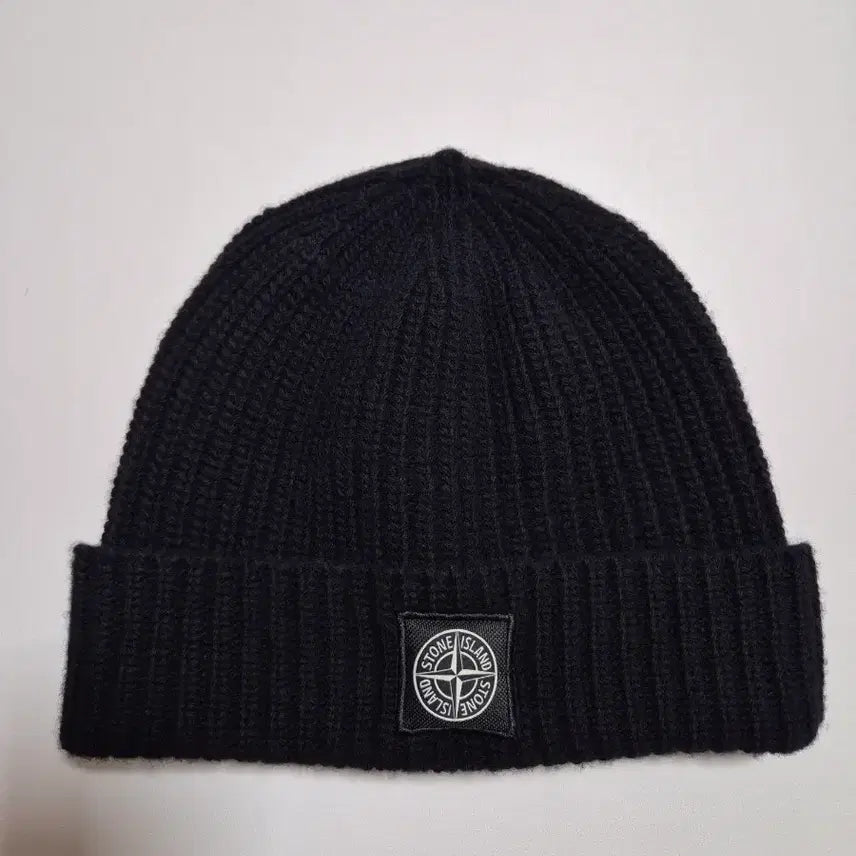 [BUNJANG] Stone Island Wool Beanie Black / 스톤아일랜드 비니