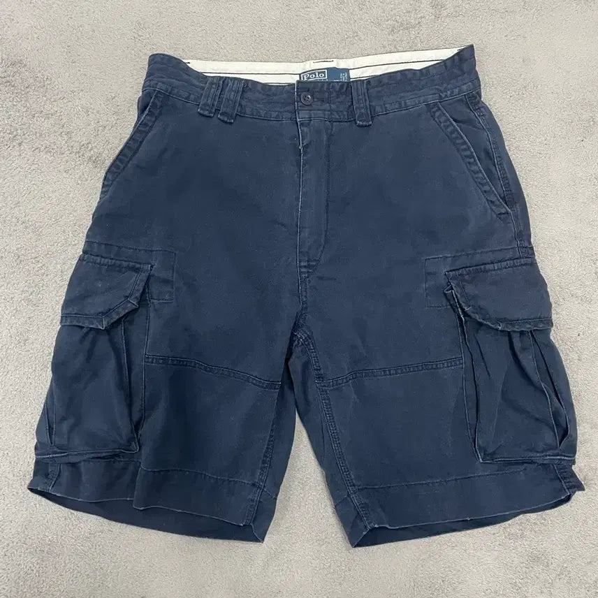 [BUNJANG] Polo Ralph Lauren Navy Cargo Shorts (Size 32) / 폴로 랄프로렌 카고 반바지 네이비 32