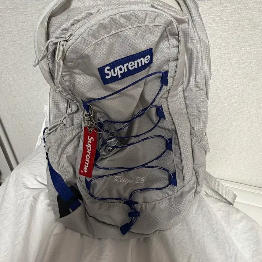 [BUNJANG] Supreme Backpack Grey 23SS / 슈프림 백팩 그레이 23SS