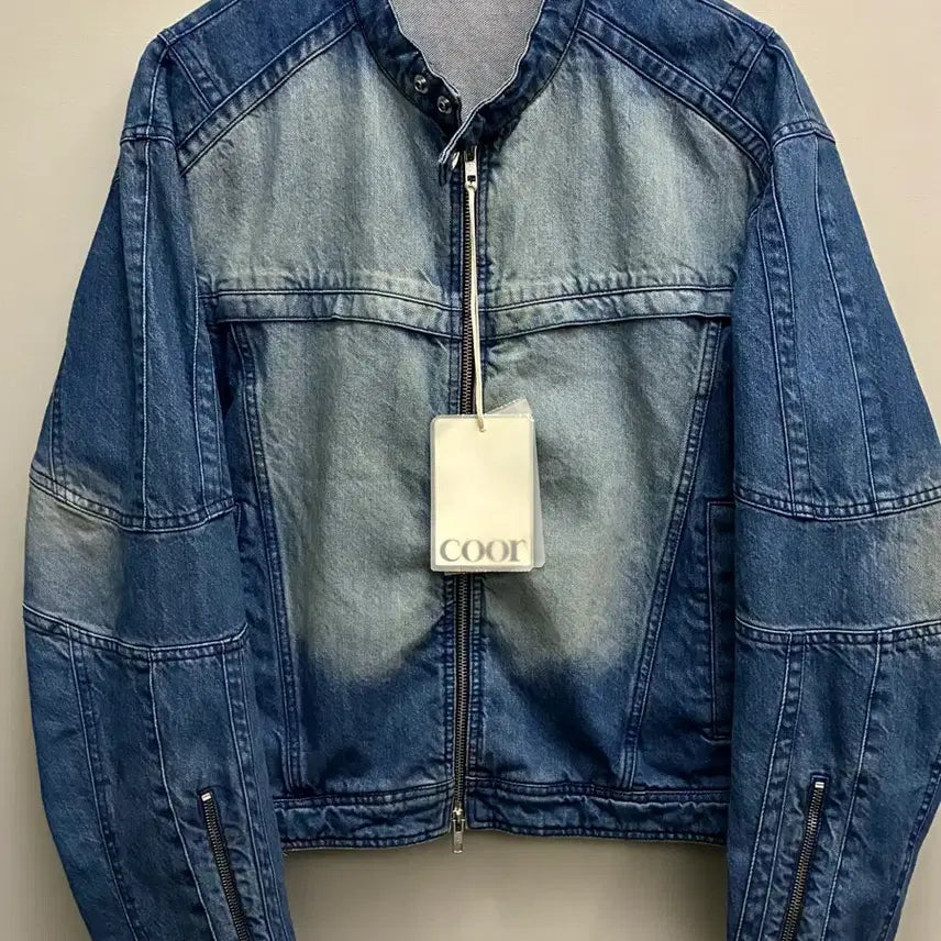 [BUNJANG] COOR Fading Biker Rider Denim Jacket Trucker Jacket / (S~M)COOR 쿠어 페이딩 바이커 라이더 데님자켓 트러커자켓