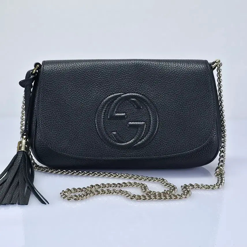 [BUNJANG] Gucci Soho Interlocking Tassel Chain Crossbody Bag / 구찌 소호 인터로킹 테슬 체인 크로스백