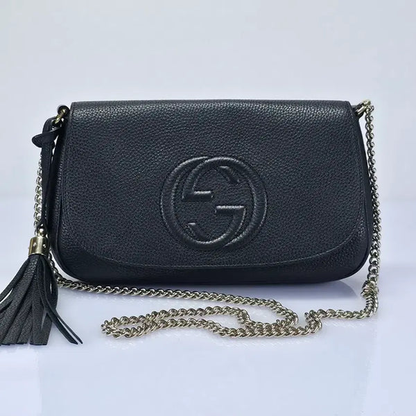 [BUNJANG] Gucci Soho Interlocking Tassel Chain Crossbody Bag / 구찌 소호 인터로킹 테슬 체인 크로스백