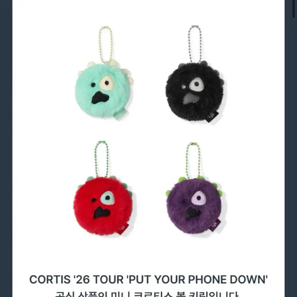 [BUNJANG] Cortis Ball Original Ver. Mint Mini Keyring / (미개봉) 코르티스 볼 오리지날ver 민트