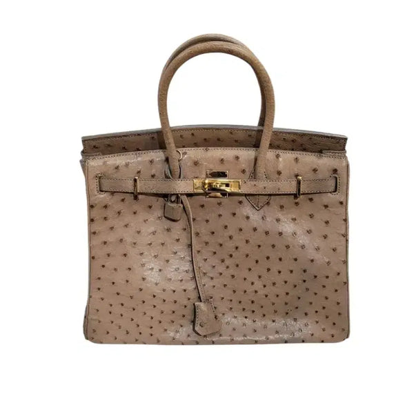 [BUNJANG] Real Ostrich Leather Tote Bag / 120만원에 구입한 리얼 오스트리치가죽 토트백