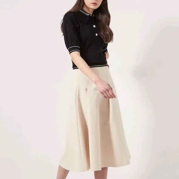 [BUNJANG] Pleated Collar Knit / 2022.오브제)플리츠카라 니트