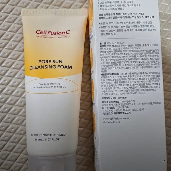 [BUNJANG] Cell Fusion C Pore Sun Cleansing Foam 150ml / 셀퓨전씨 포어 썬 클렌징 폼 150ml