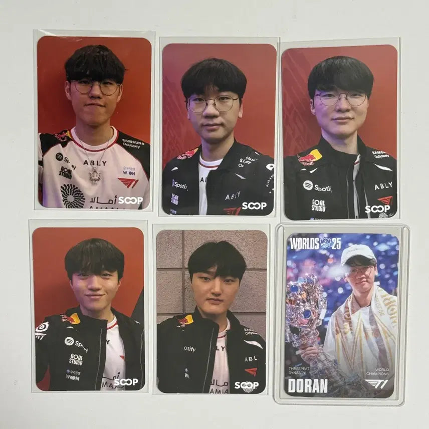 [BUNJANG] T1 Doran MSI Worlds 2026 Photocard Bundle Set / MSI 팬페스타 월즈 도란, SOOP 숲 T1 티원 포카 일괄