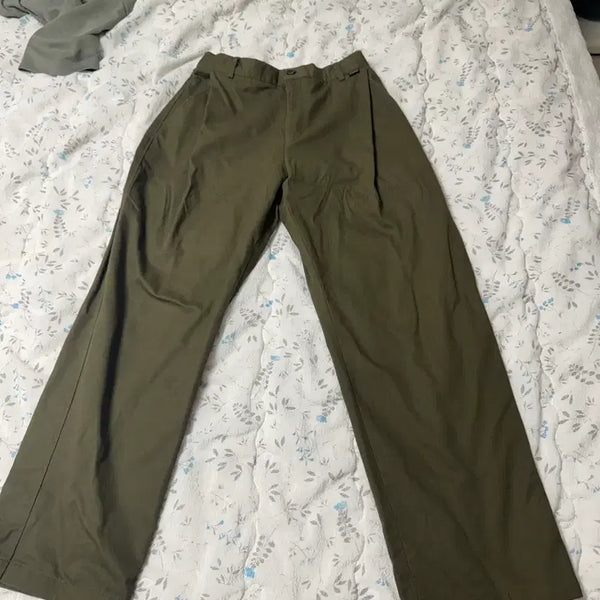 [BUNJANG] Stagename Wide Pants Khaki Size 32 / 스테이지네임 와이드 팬츠 카키 2사이즈 32