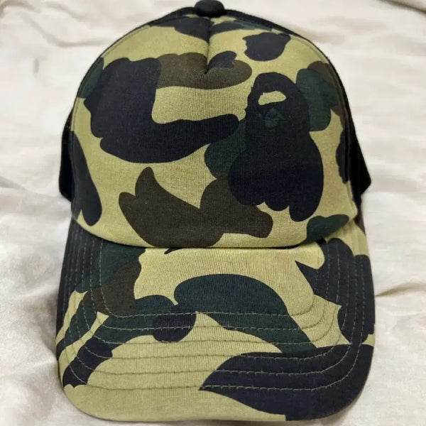 [BUNJANG] BAPE Green Camo Mesh Cap / 베이프 녹계 메쉬캡
