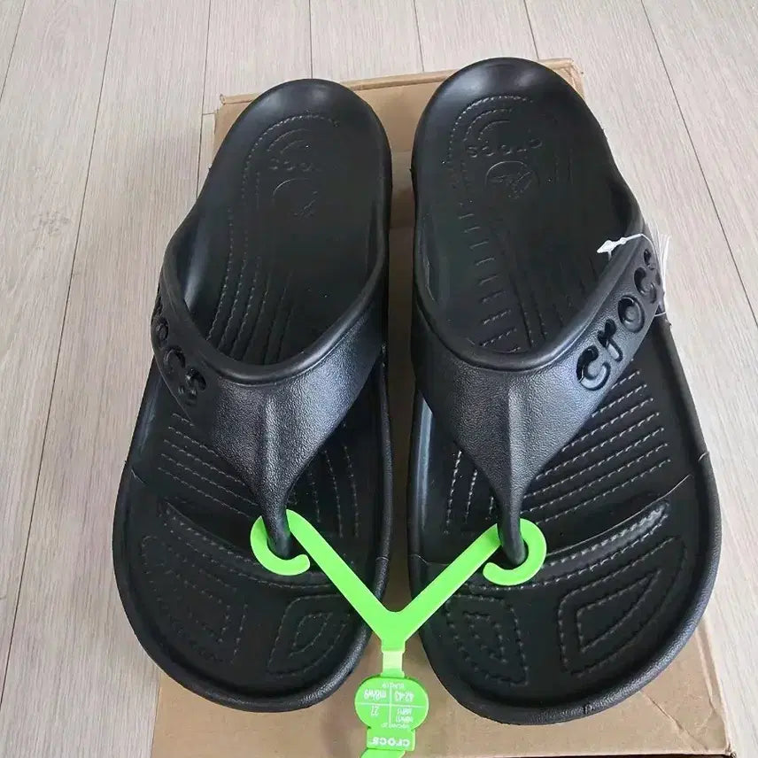 [BUNJANG] Crocs Flip-Flops Black 270 / 크록스 쪼리 블랙 270