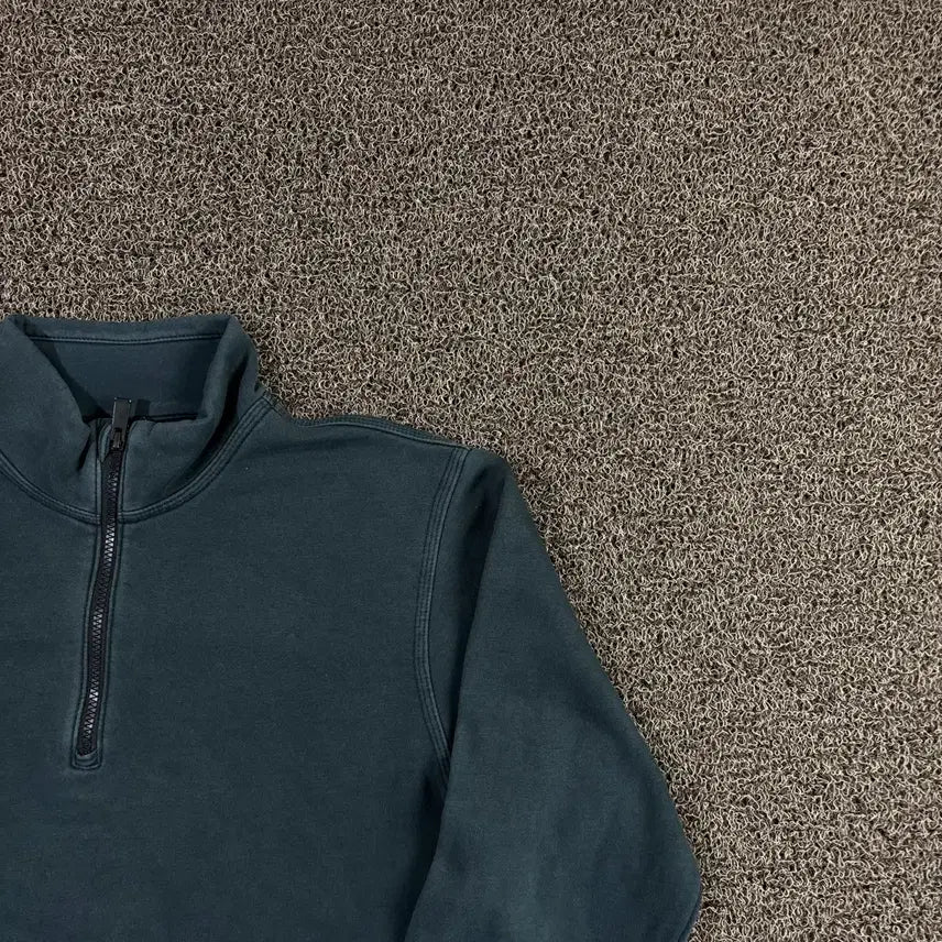 [BUNJANG] Nike Swoosh Black Half-Zip Sweatshirt / 나이키 스우시 블랙 반집업 맨투맨