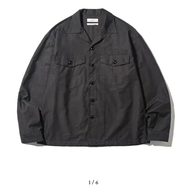 [BUNJANG] Ourselfs 25SS 107 Utility Shirt Jacket Charcoal / [2] 25ss 아워셀브스 유틸리티 107 셔츠 자켓 차콜