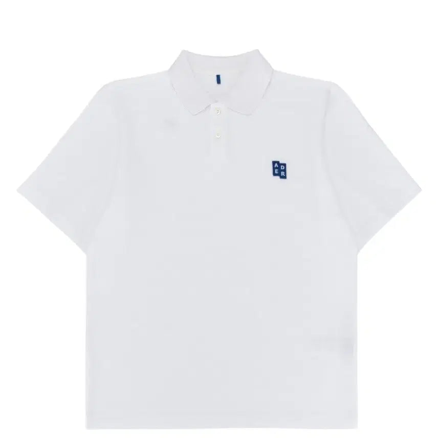 [BUNJANG] Ader Error White Signature Logo Short Sleeve Polo T-Shirt / (새상품,공홈품절)아더에러 화이트 시그니처 로고 반팔 폴로티