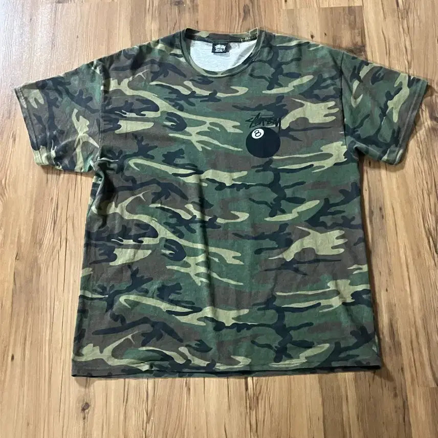 [BUNJANG] Stussy 8 Ball Camo T-Shirt L / 스투시 stussy 8 볼 카모 티셔츠 L # 8 ball camo