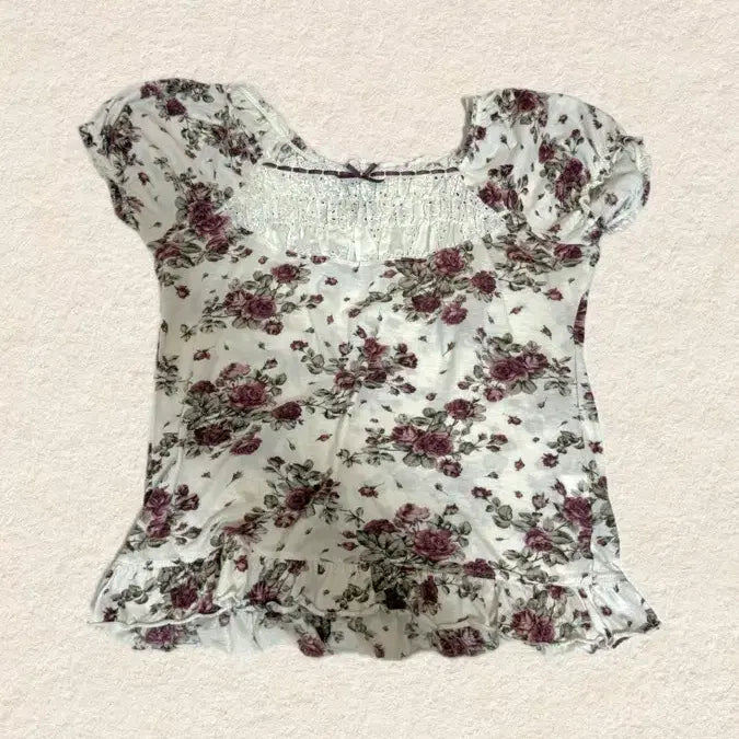 [BUNJANG] Mori Lace Flower Blouse - Japanese Vintage / 모리 레이스 플라워 블라우스  일본 빈티지 제품