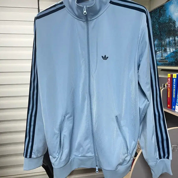 [BUNJANG] Adidas Beckenbauer Track Top Sky Blue M / 아디다스 베켄바우어 트랙탑 스카이 M