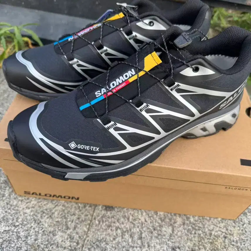 [BUNJANG] Salomon XT-6 Gore-Tex Black Silver Running Shoes (285mm) / 살로몬 XT-6 고어텍스 블랙 실버 285MM
