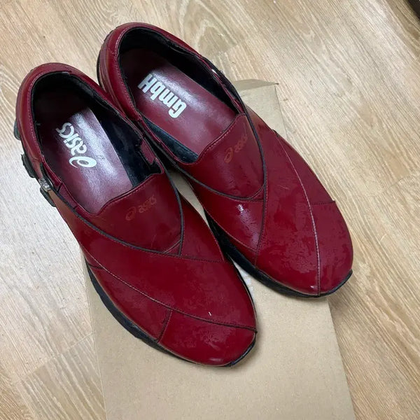 [BUNJANG] ASICS x GmbH Gel-Chappa Red Patent Sneakers / 아식스xgmbh 젤챠팔