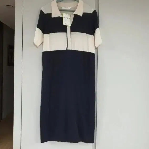 [BUNJANG] SO.WOOL Silk Linen Color-Block Long Knit New / SO.WOOL 실크린넨  배색 롱니트 새 옷