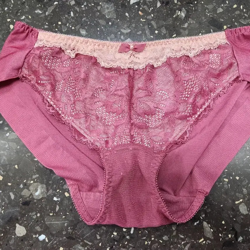 [BUNJANG] Aimer Feel Lace Panty Burgundy (Used) / 여성스런 레이스 팬티-에메필(중고)