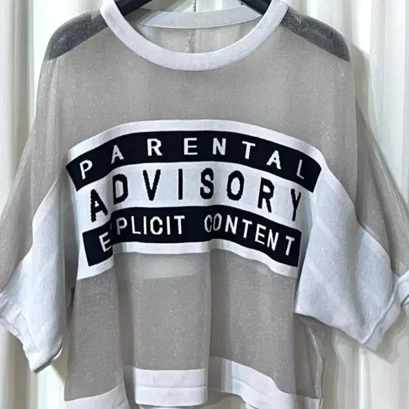[BUNJANG] Mesh See-through Short Sleeve T-Shirt / 메쉬 시스루 반팔 티셔츠