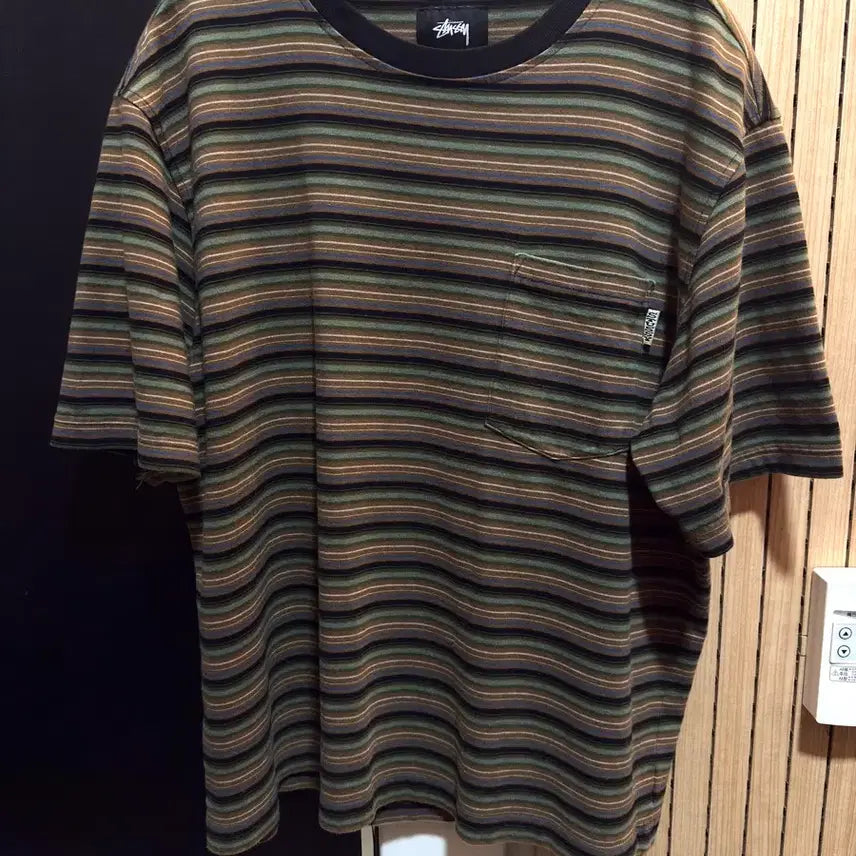 [BUNJANG] Stussy Stripe T-Shirt / 스투시 스트라이프 반플