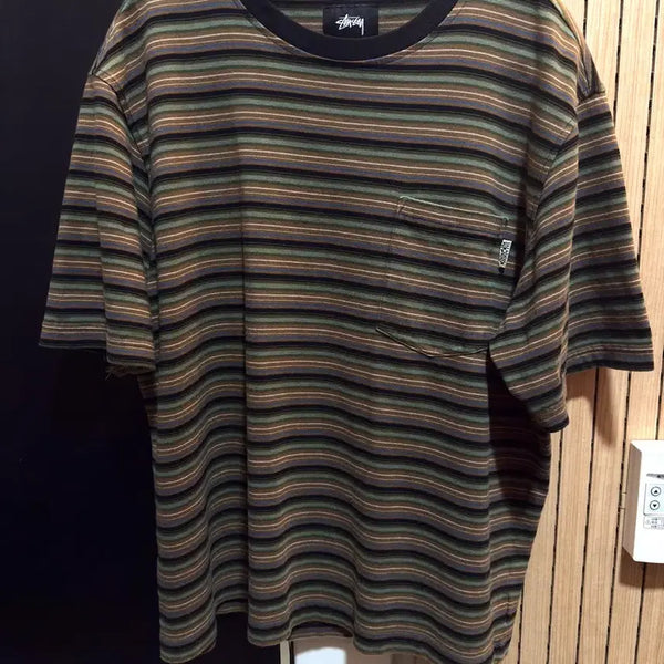 [BUNJANG] Stussy Stripe T-Shirt / 스투시 스트라이프 반플