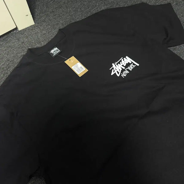 [BUNJANG] Stussy New York Stock Logo Short Sleeve T-Shirt (Size L) / [새상품] 스투시 뉴욕 반팔 L