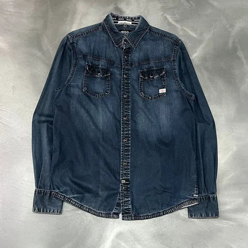 [BUNJANG] M.O.D Western Denim Shirt / m.o.d 웨스턴 데님 셔츠 y18460