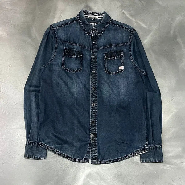[BUNJANG] M.O.D Western Denim Shirt / m.o.d 웨스턴 데님 셔츠 y18460