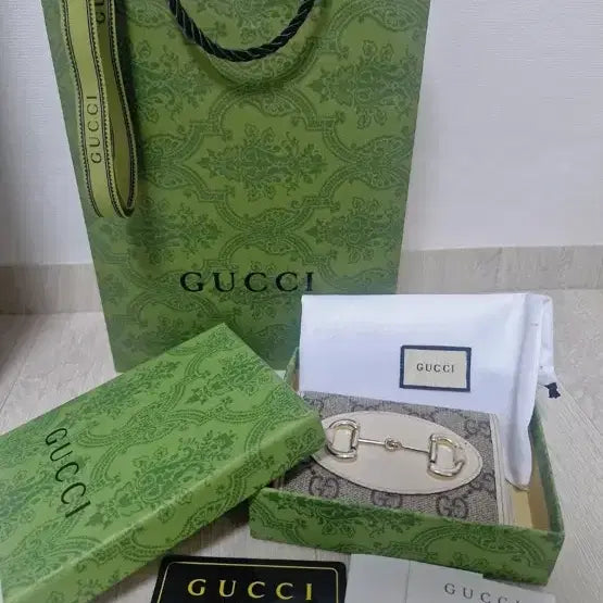 [BUNJANG] Gucci Ophidia GG Stripe Bifold Wallet (Full Box) / 구찌 오피디아GG 삼선 반지갑 (풀박)