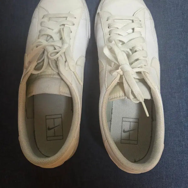 [BUNJANG] Nike White Leather Sneakers Size 265 / 나이키 흰색 스니커즈 265