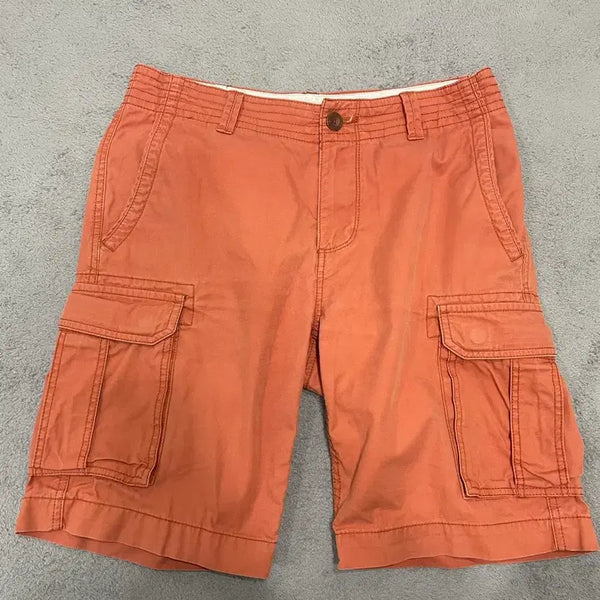 [BUNJANG] Tommy Hilfiger Cargo Shorts Orange / 타미힐피거 카고 반바지 오렌지 컬러
