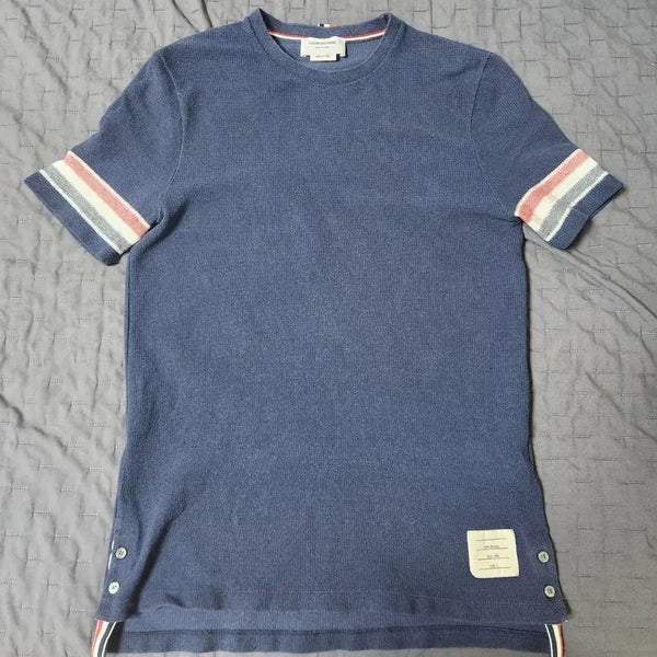 [BUNJANG] Thom Browne Textured Cotton Short Sleeve T-Shirt / 톰브라운 텍스쳐 코튼 반팔티