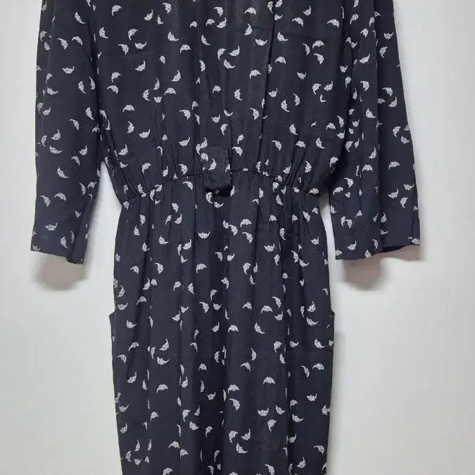 [BUNJANG] Vintage Pattern Black Dress / 빈티지 패턴 블랙 원피스