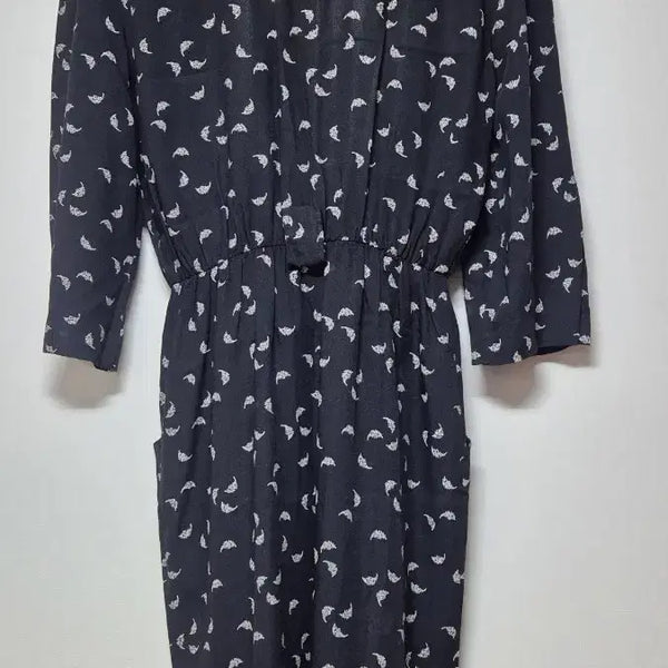 [BUNJANG] Vintage Pattern Black Dress / 빈티지 패턴 블랙 원피스