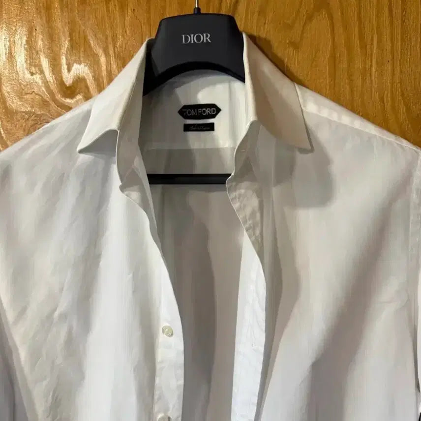 [BUNJANG] Tom Ford White Cotton Dress Shirt / 톰포드 화이트 드레스셔츠 44사이즈