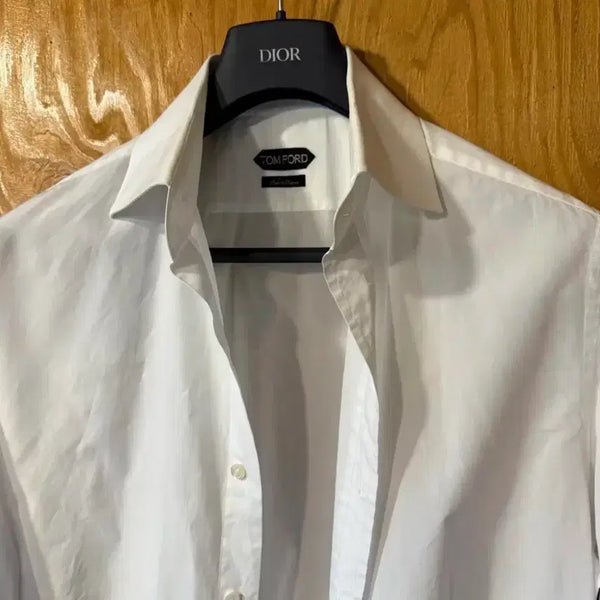 [BUNJANG] Tom Ford White Cotton Dress Shirt / 톰포드 화이트 드레스셔츠 44사이즈