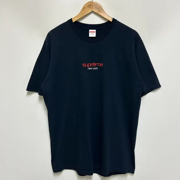 [BUNJANG] Supreme Classic Logo T-Shirt Navy / [남자-100 (L)]Supreme 슈프림 클래식 로고 티셔츠 네이비