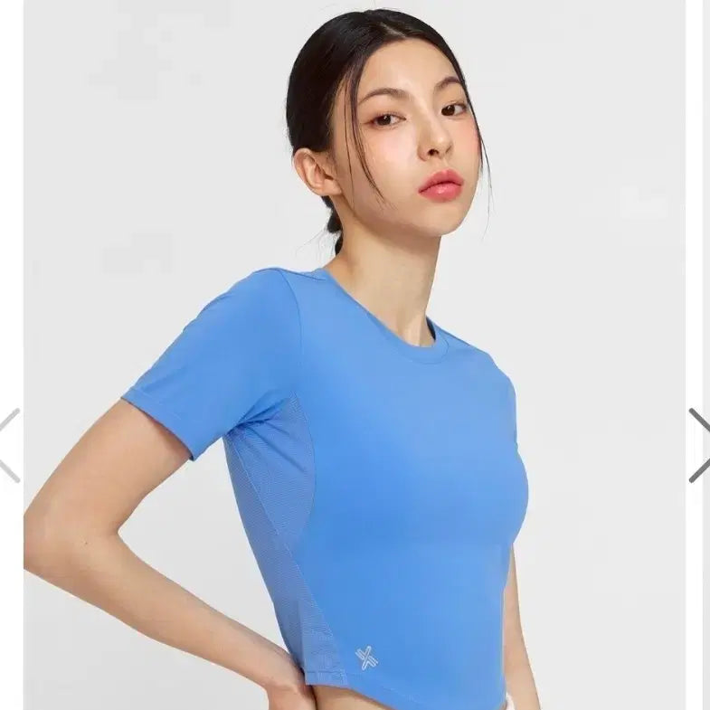 [BUNJANG] Xexymix Ice Scent Crop Short Sleeve M / (새상품) 젝시믹스 아이스센트 크롭 숏슬리브 M