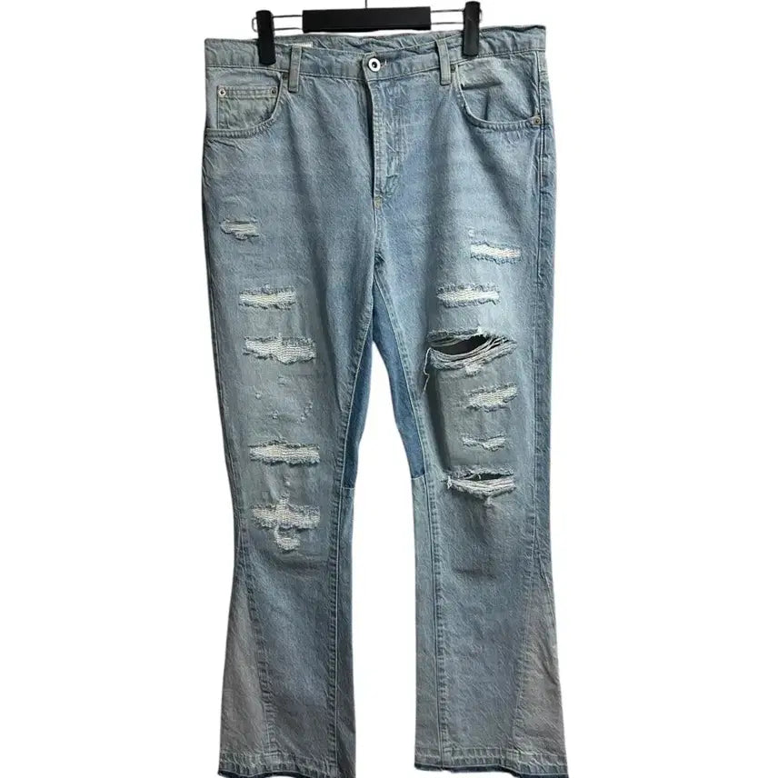 [BUNJANG] Zara Flare Fit Distressed Denim Pants / (새상품)자라 플레어핏 데님팬츠 34 size