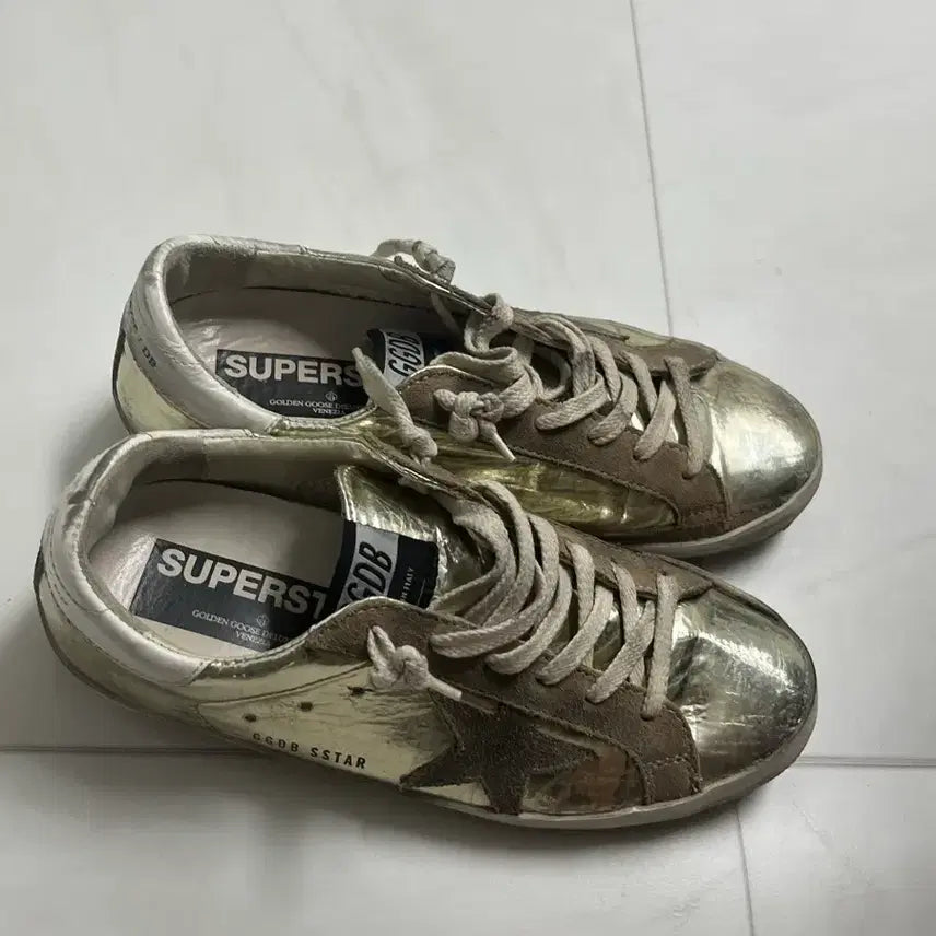 [BUNJANG] Golden Goose Superstar Gold Sneakers / 골든구스 슈퍼스타 골드 스니커즈