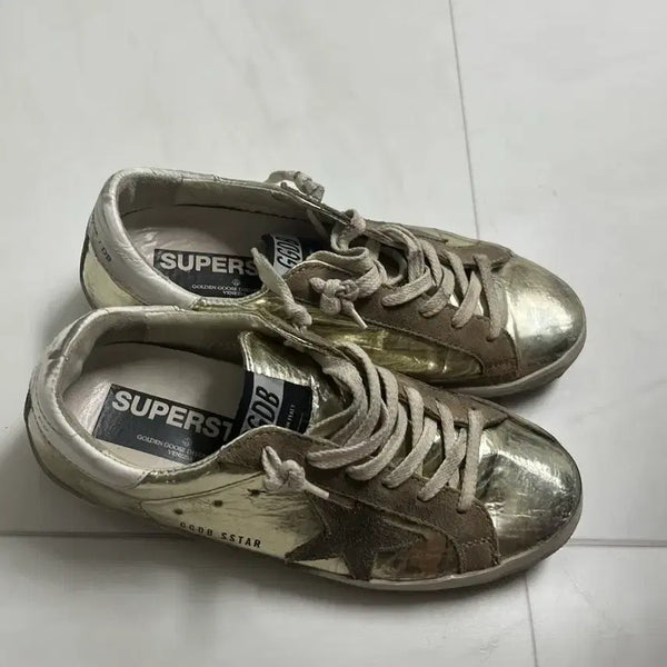 [BUNJANG] Golden Goose Superstar Gold Sneakers / 골든구스 슈퍼스타 골드 스니커즈