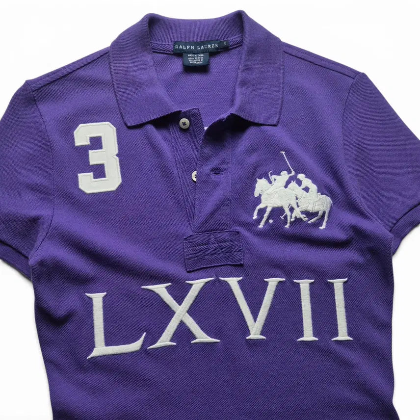 [BUNJANG] Polo Ralph Lauren Rider Logo Polo Shirt Purple (Size S) / [3일간 20%할인] [S] 폴로 랄프로렌 기마로고 PK 카라티 퍼플