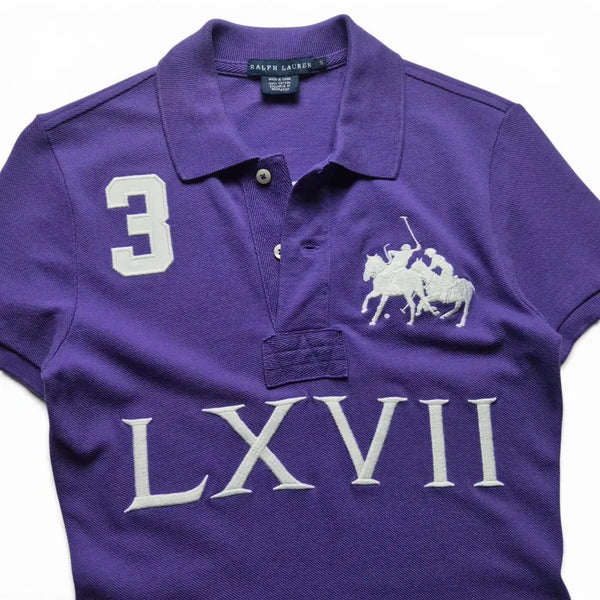 [BUNJANG] Polo Ralph Lauren Rider Logo Polo Shirt Purple (Size S) / [3일간 20%할인] [S] 폴로 랄프로렌 기마로고 PK 카라티 퍼플