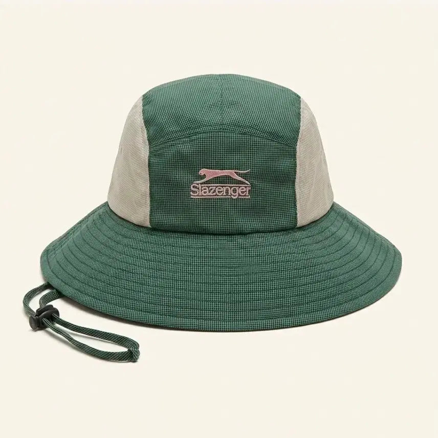 [BUNJANG] Slazenger Green Check Bucket Hat / Slazenger 슬레진저 그린 체크 버킷햇 벙거지 모자