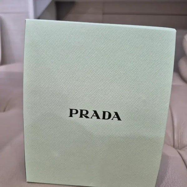 [BUNJANG] Prada Box Mint Color Cosmetic Pouch / 프라다 박스 민트색