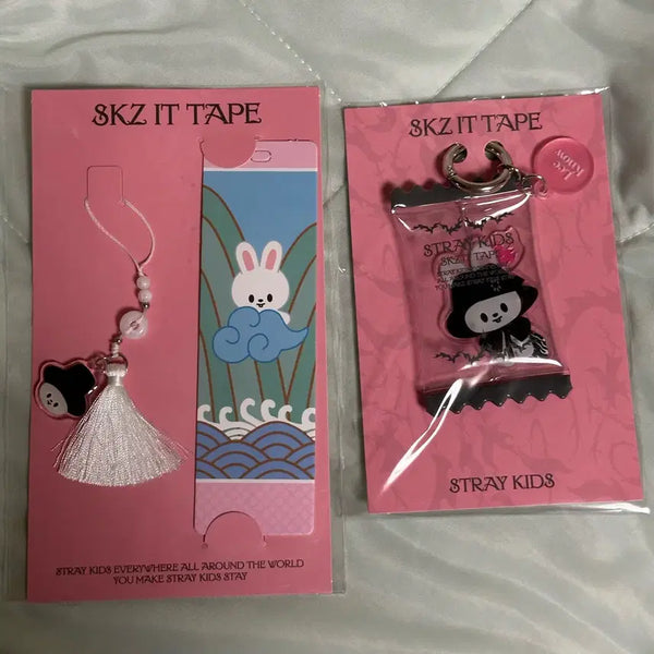 [BUNJANG] Stray Kids DOWOOTZ Pop-Up Leebit Bookmark Shaker Keychain Bundle Set (Sealed) / 원가이하 미개봉) 스키즈 두잇 팝업 리노 리빗 북마크 쉐이커키링 일괄