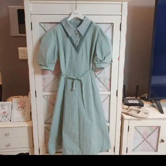 [BUNJANG] AND YOU Long Dress Mint / 앤유 롱원피스/55-정66
